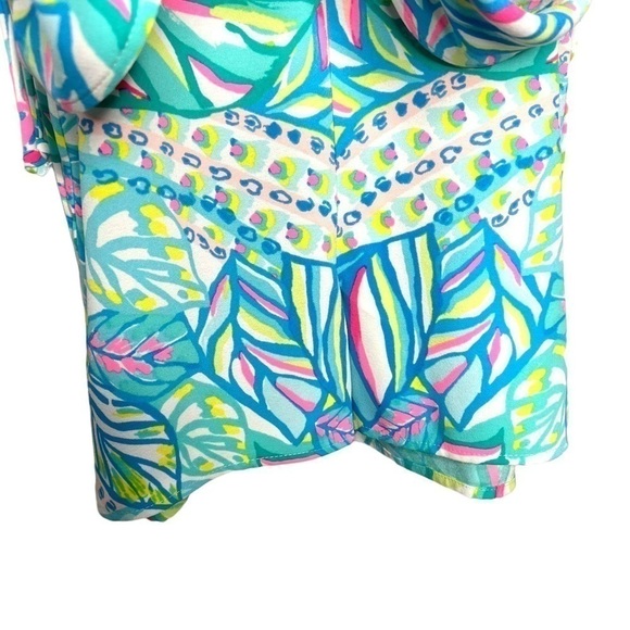 Lilly Pulitzer Sahar Romper Multi Maraca My World Engineered Knit Size 0 NWT - Picture 11 of 12